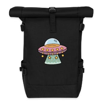 Ufo - Rolltop Rucksack - Schwarz - Vorne