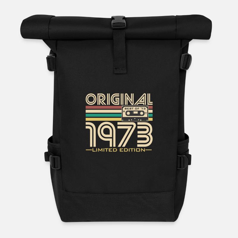 Original '73 Retro - Roll Top Backpack - black
