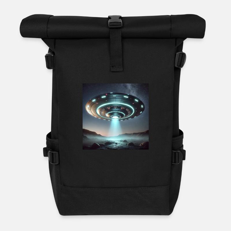 UFO - Rolltop Rucksack - Schwarz