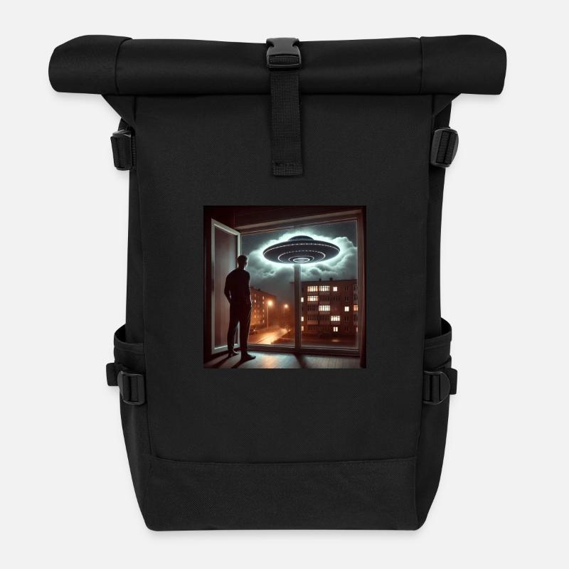 OVNI repéré - Sac à dos roll top - noir