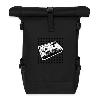 Kids from the 90s - spotted black beauty - Roll Top Backpack - black - Front