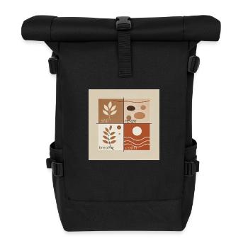 Soft Zen Retreat - Roll Top Backpack - black - Front