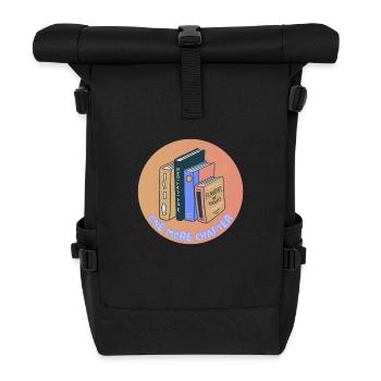 One More Chapter - Roll Top Backpack - black - Front