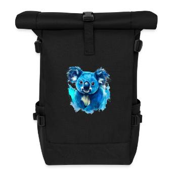 Der Koala ist eigentlich kein Bär - Rolltop Rucksack - Schwarz - Vorne