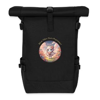 Bloom Where You’re Programmed - Sac à dos roll top - noir - Devant