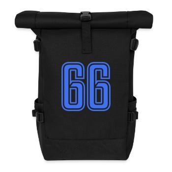 66 - Rolltop Rucksack - Schwarz - Vorne