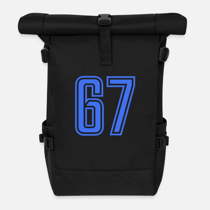 67 - Rolltop Rucksack - Schwarz