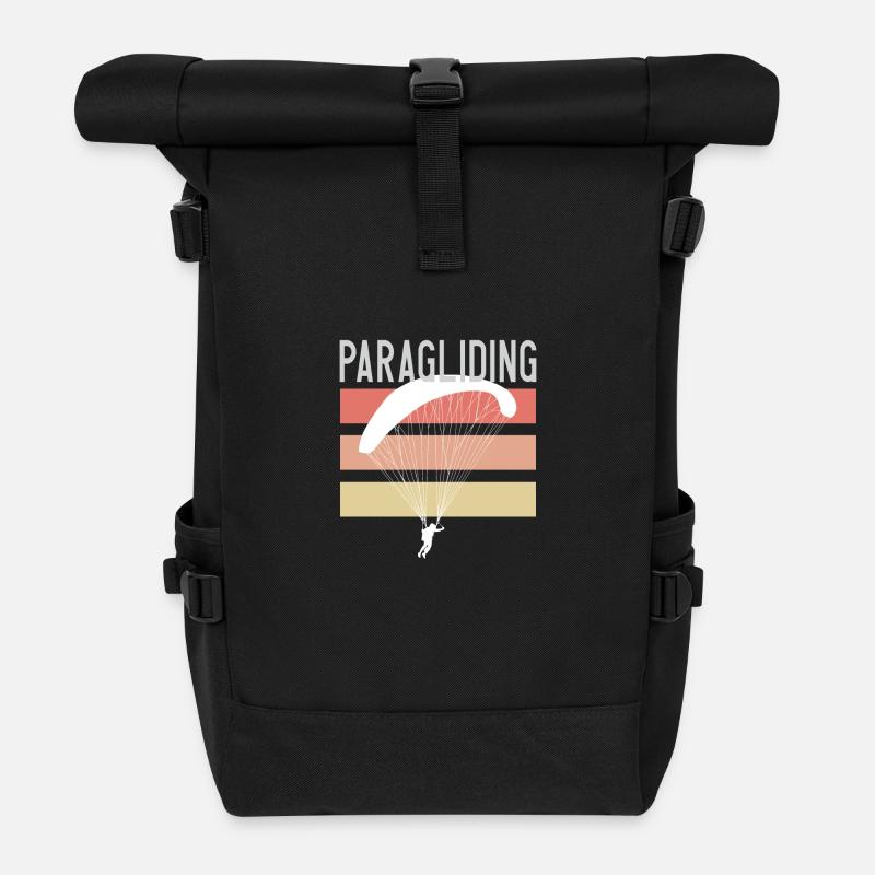 Paragliding & Gleitschirmfliegen - Roll Top Backpack - black