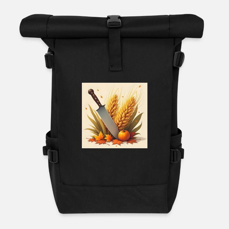 DrachenqodeLI - Rolltop Rucksack - Schwarz