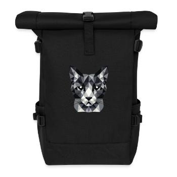 Fractured Whiskers theme - Roll Top Backpack - black - Front