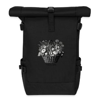 Vegan - Roll Top Backpack - black - Front