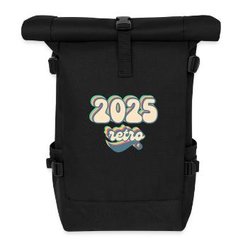 2025 retro idée cadeau - Sac à dos roll top - noir - Devant