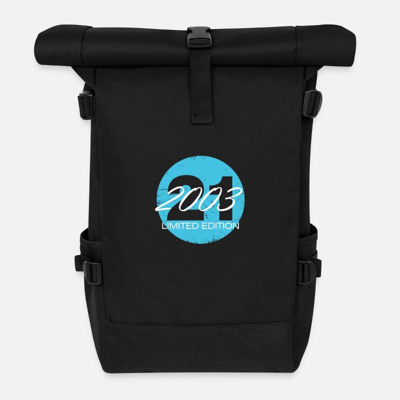 21 years old limited edition - Roll Top Backpack - black