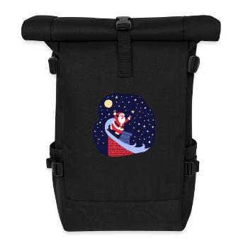 Santa is coming - Roll Top Backpack - black - Front