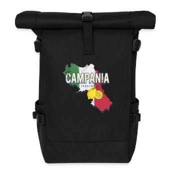 Campanie Italie Région Rétro Carte Murale Vintage - Sac à dos roll top - noir - Devant