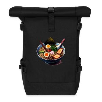 Ramen Nudelsuppe - Rolltop Rucksack - Schwarz - Vorne