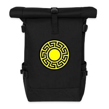 Modèle de disque - Sac à dos roll top - noir - Devant