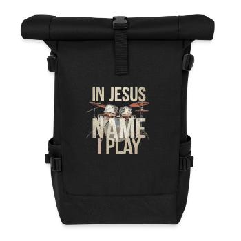 Dynamics in worship - Roll Top Backpack - black - Front