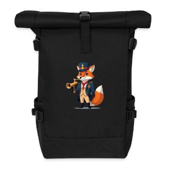 Fuchs Postbote - Rolltop Rucksack - Schwarz - Vorne