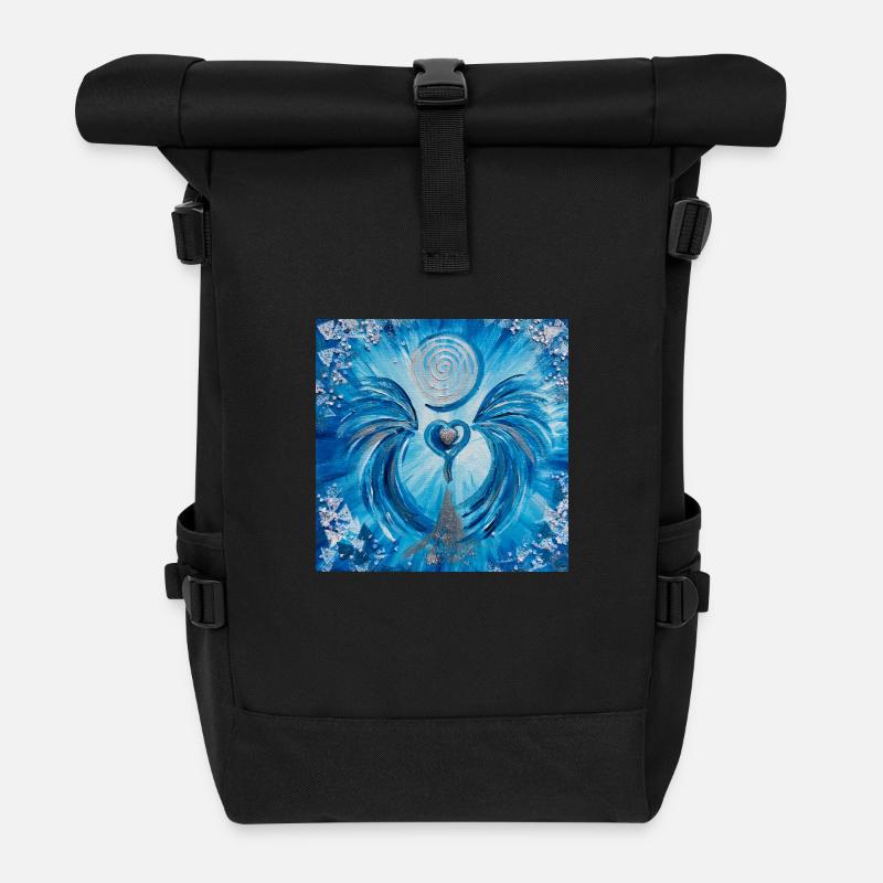 Herzengel Geistige Klarheit - Rolltop Rucksack - Schwarz