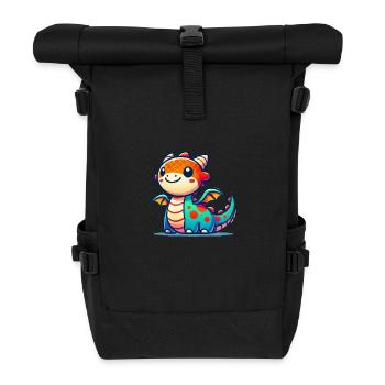 Dessin animé Dragon - Sac à dos roll top - noir - Devant