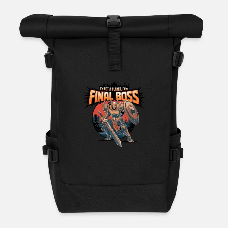 I’m the FinalBoss – Personnage puissant - Sac à dos roll top - noir