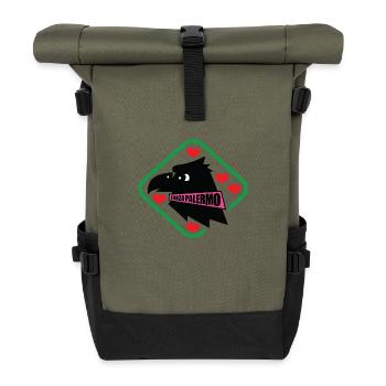 Vêtements Force Palerme - Sac à dos roll top - olive/noir - Devant