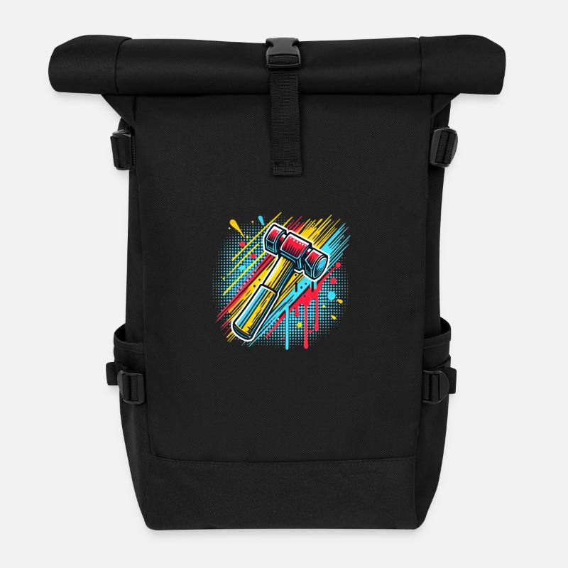 Type de marteau Artisan - Sac à dos roll top - noir
