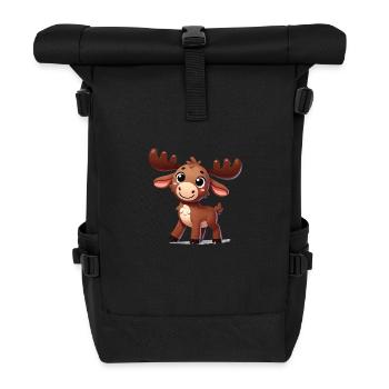Moose Comic - Roll Top Backpack - black - Front