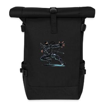 Ninja - Sac à dos roll top - noir - Devant