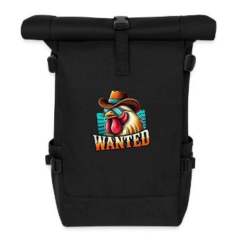 Chicken Wanted Chicken Keeping - Roll Top Backpack - black - Front