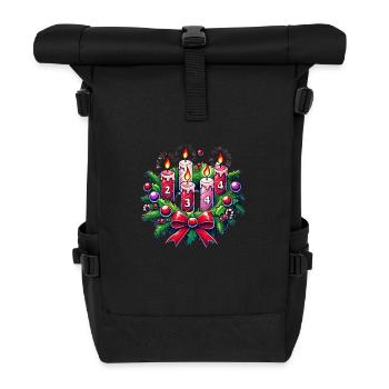 Couronne de l’Avent - Sac à dos roll top - noir - Devant
