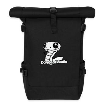 Serpent mignon - Conception de nouilles de danger - Sac à dos roll top - noir - Devant