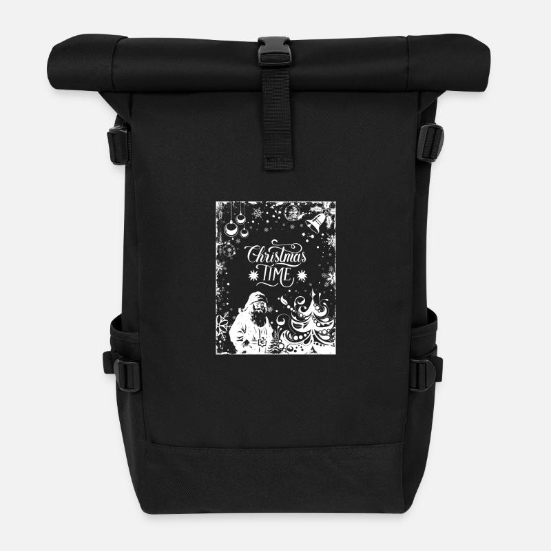 TEMPS DE CHRMS - Sac à dos roll top - noir