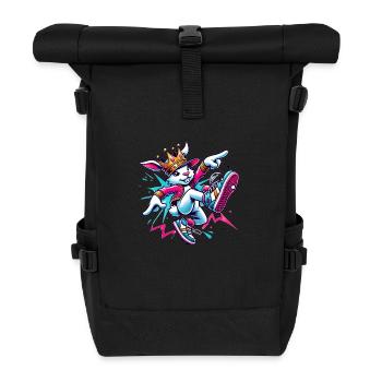 Lapin dansant - Sac à dos roll top - noir - Devant