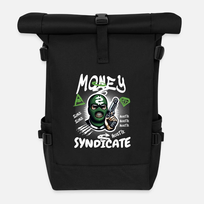 Gangster Syndikat - Rolltop Rucksack - Schwarz