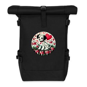 Dalmatien Valentine - Sac à dos roll top - noir - Devant