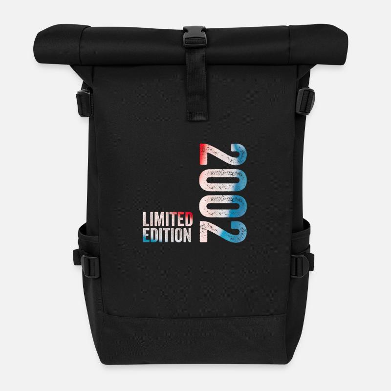 2002 Limited Edition Birthday Gift 2002 - Roll Top Backpack - black
