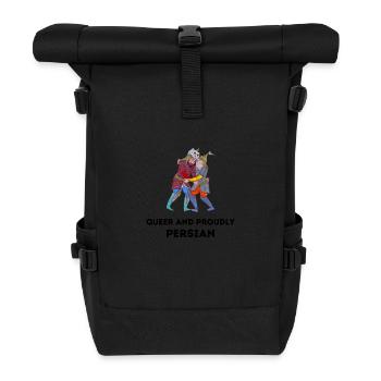 Queer - Iran - Rolltop Rucksack - Schwarz - Vorne