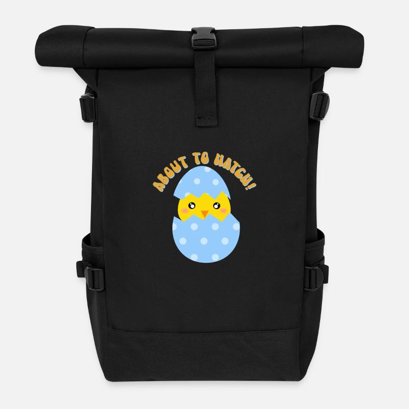 Sur le point de faire éclore un garçon - Sac à dos roll top - noir