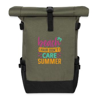 Cheveux de plage Dont Care Summer - Sac à dos roll top - olive/noir - Devant