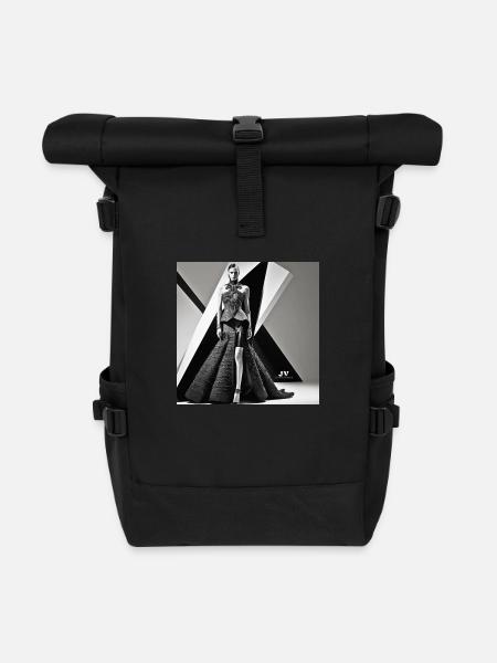 Timeless Glamour - Rolltop Rucksack - Schwarz