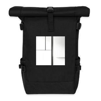 Subtle Harmony - Roll Top Backpack - black - Front