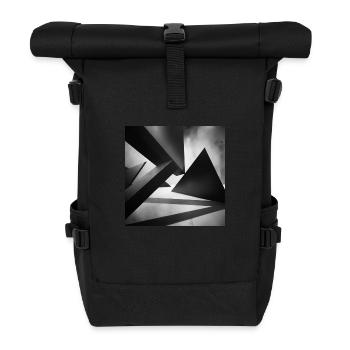 Abstract sky - Rolltop Rucksack - Schwarz - Vorne