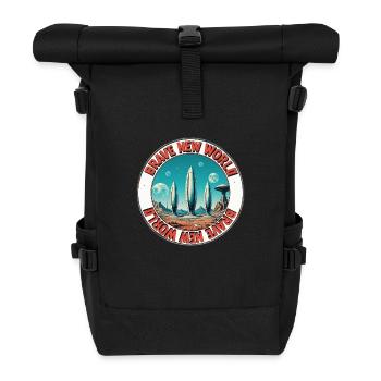Brave New World 00345124 - Rolltop Rucksack - Schwarz - Vorne