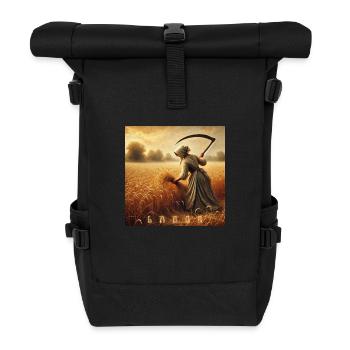 ARBEIT - Rolltop Rucksack - Schwarz - Vorne