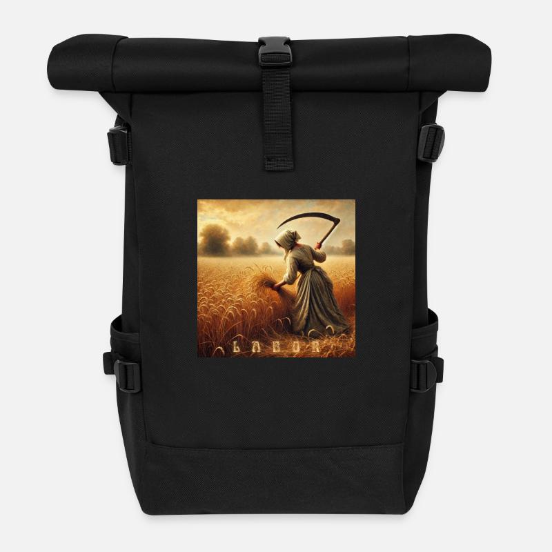LABOR - Roll Top Backpack - black