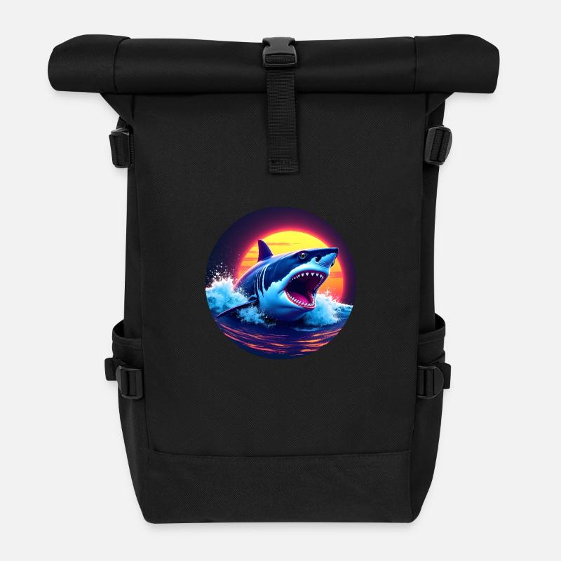 Hai - Rolltop Rucksack - Schwarz