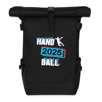 Handball 2025 Handballer Handballspieler Spieler - Rolltop Rucksack - Schwarz - Vorne