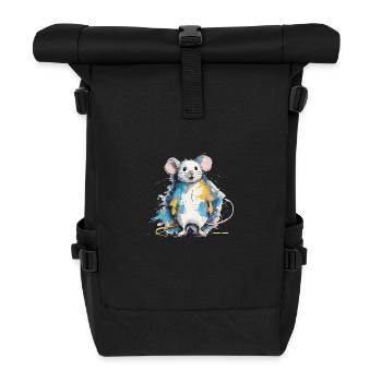 Mouse - Roll Top Backpack - black - Front